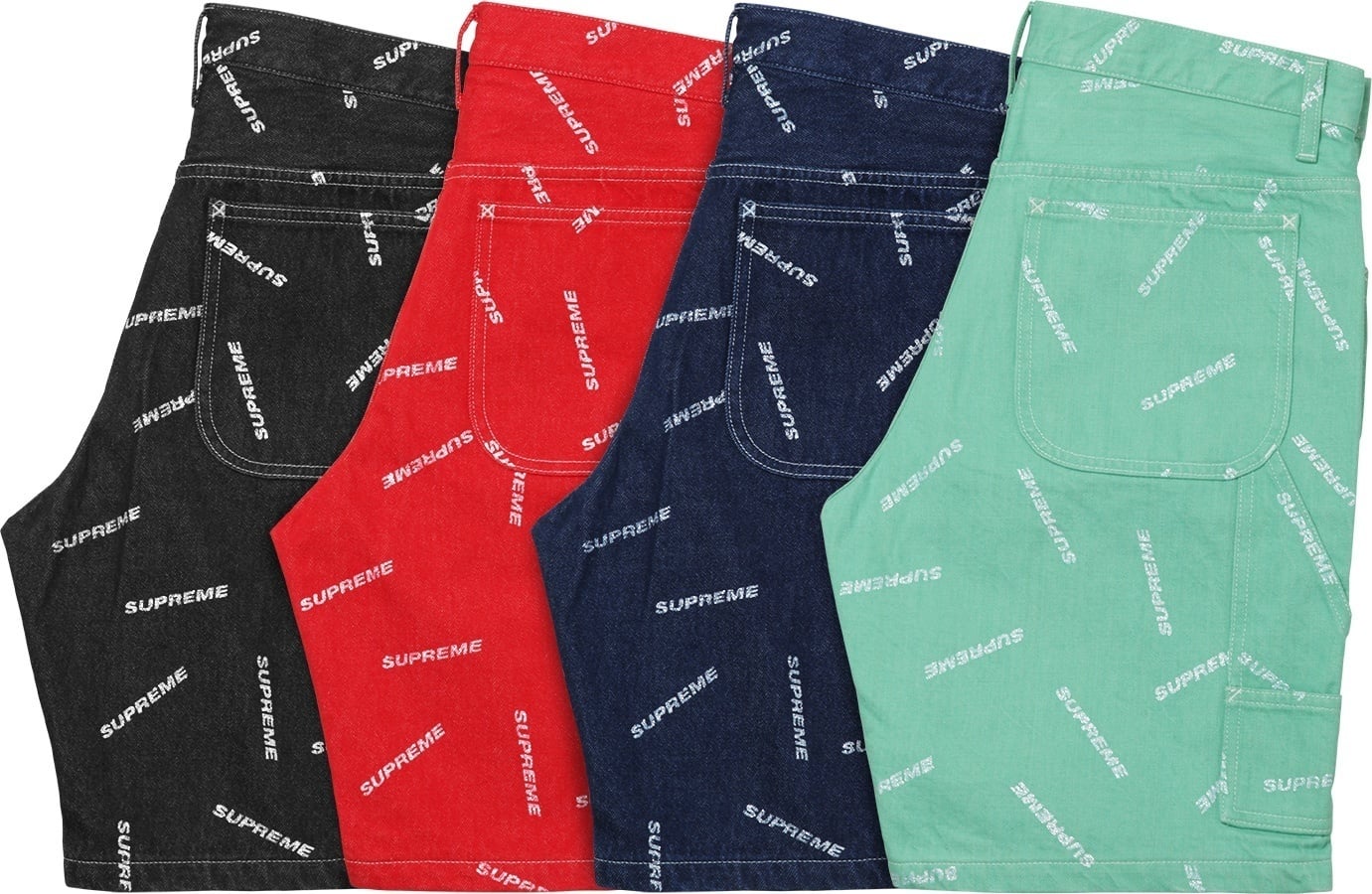 Denim Logo Painter Short